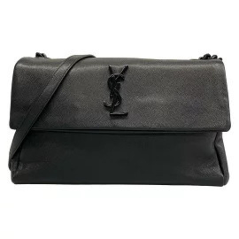 SAINT LAURENT PARIS West Hollywood Shoulder Bag Black Leather